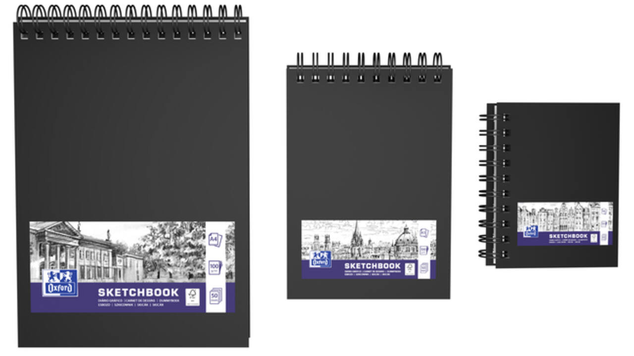 Schetsboek Oxford A6 80 vel 100 gram spiraal