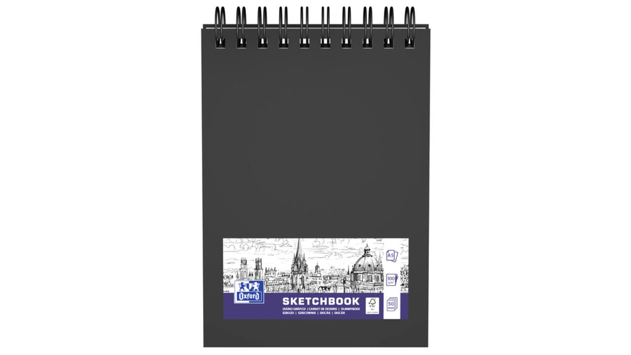 Schetsboek Oxford A5 50 vel 100 gram spiraal
