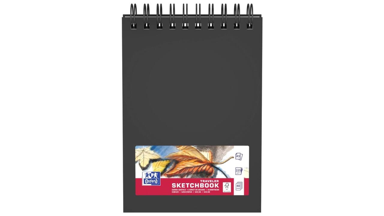 Schetsboek Oxford Mix Media A5 40 vel 225 gram spiraal