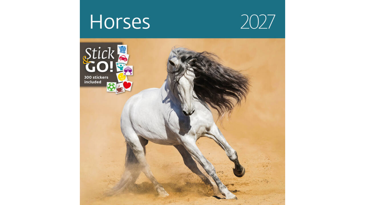 Kalender 2027 Helma 365 30x30cm paarden