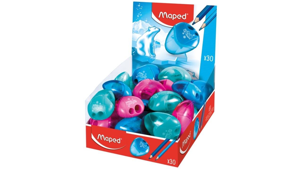 Puntenslijper Maped Igloo 2gaats display á 30 stuks assorti