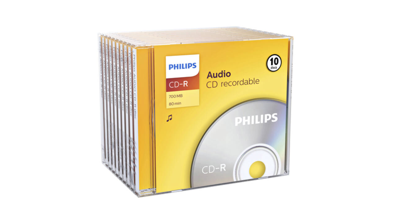 CD-R Philips 80Min audio JC 10 stuks