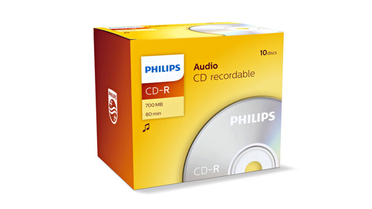 CD-R Philips 80Min audio JC 10 stuks