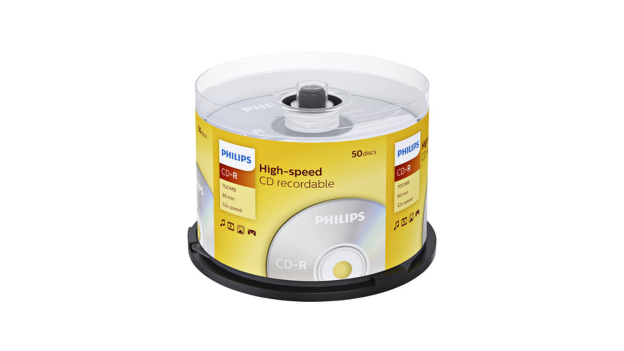 CD-R Philips 80Min 700MB 52x SP 50 stuks