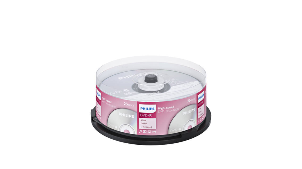 DVD-R Philips 4.7GB 16x SP 25 stuks