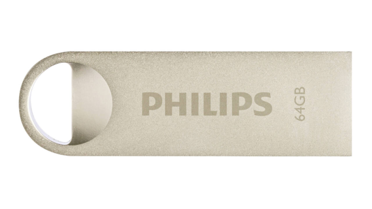 USB stick 2.0 Philips Moon USB-A 64GB zilver