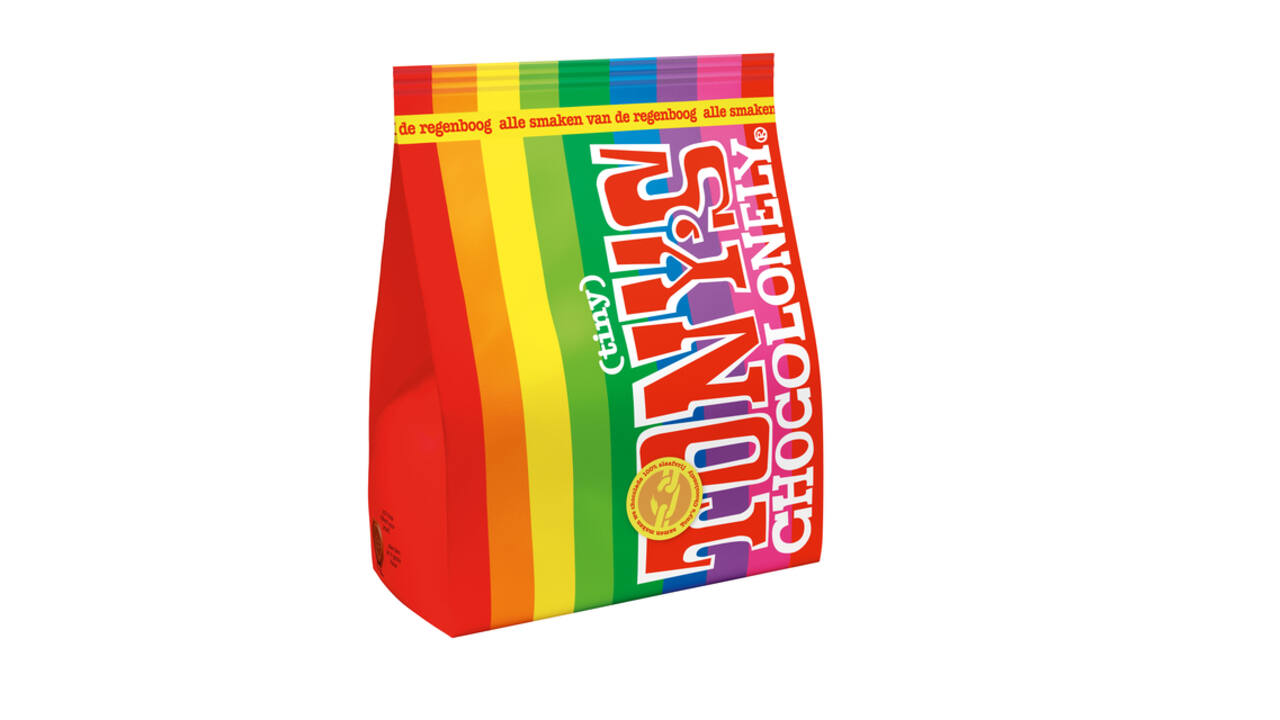Chocolade Tony's Chocolonely tiny mix zak 135gr