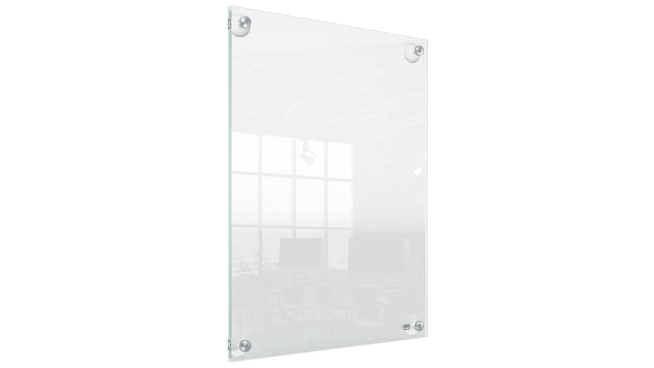 Infobord Nobo Premium Plus A3 acryl wand verplaatsbaar