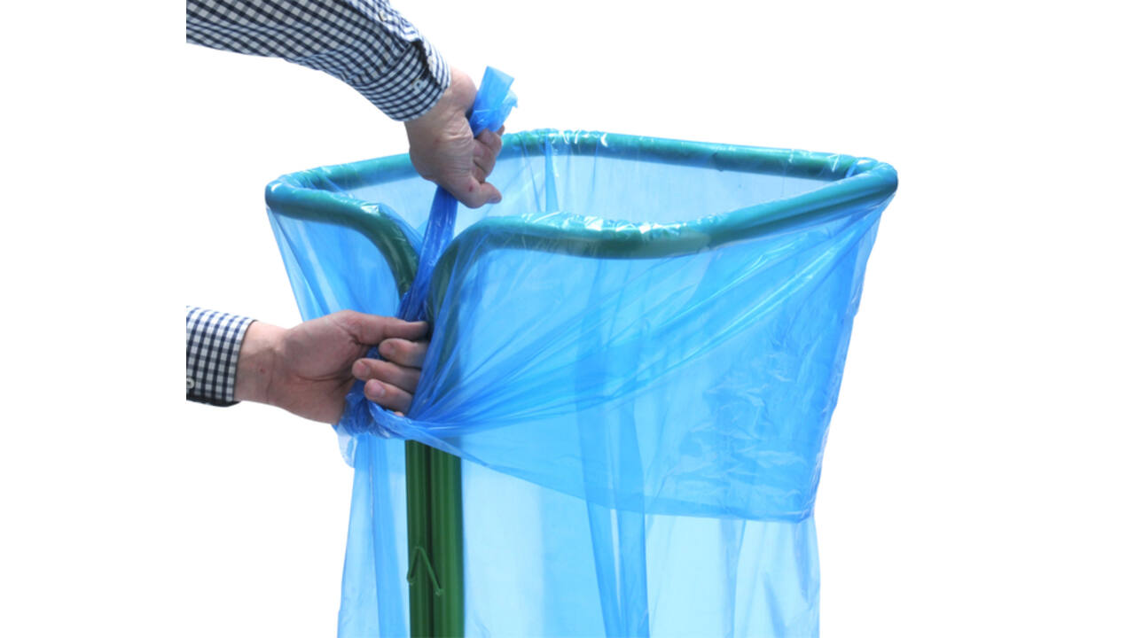 Zakhouder Vepa Bins zelfklemmend 400 liter groen