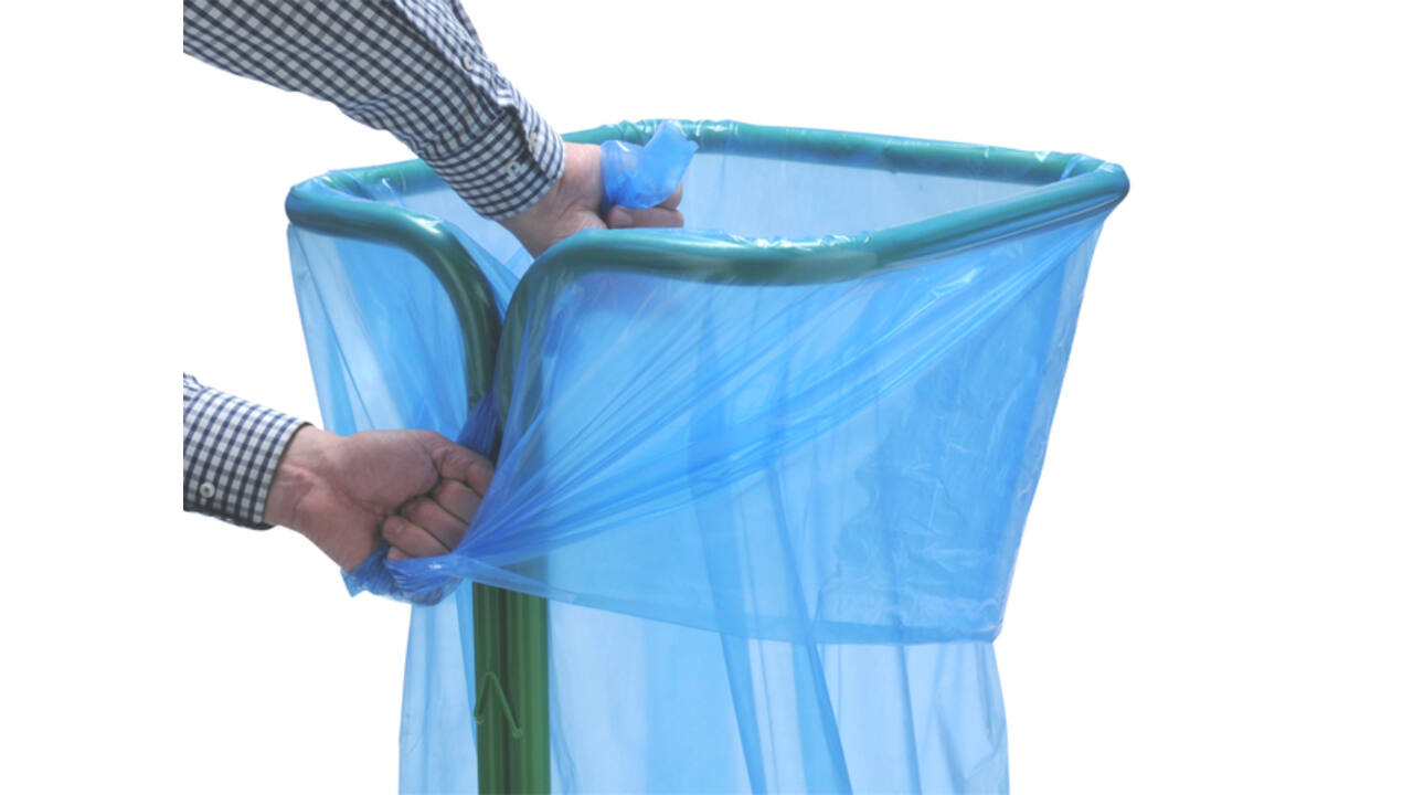 Zakhouder Vepa Bins zelfklemmend 400 liter groen