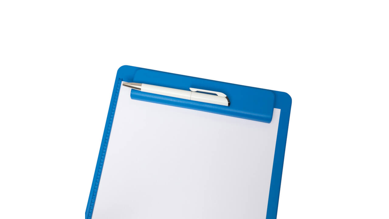 Klembord MAULgo uni recycled A4 staand blauw