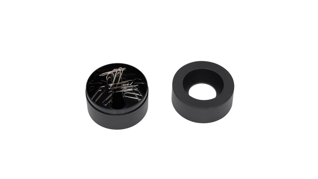 Papercliphouder MAULpro magnetisch recycled Ø73x60mm zwart