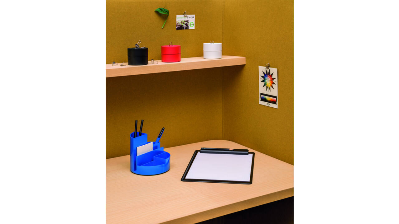 Papercliphouder MAULpro magnetisch recycled Ø73x60mm zwart