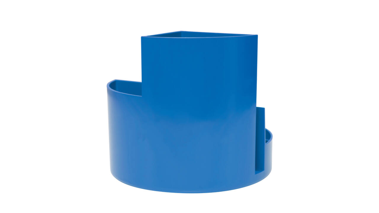 Pennenkoker MAUL roundbox Blauwe Engel recycled 6 vaks blauw