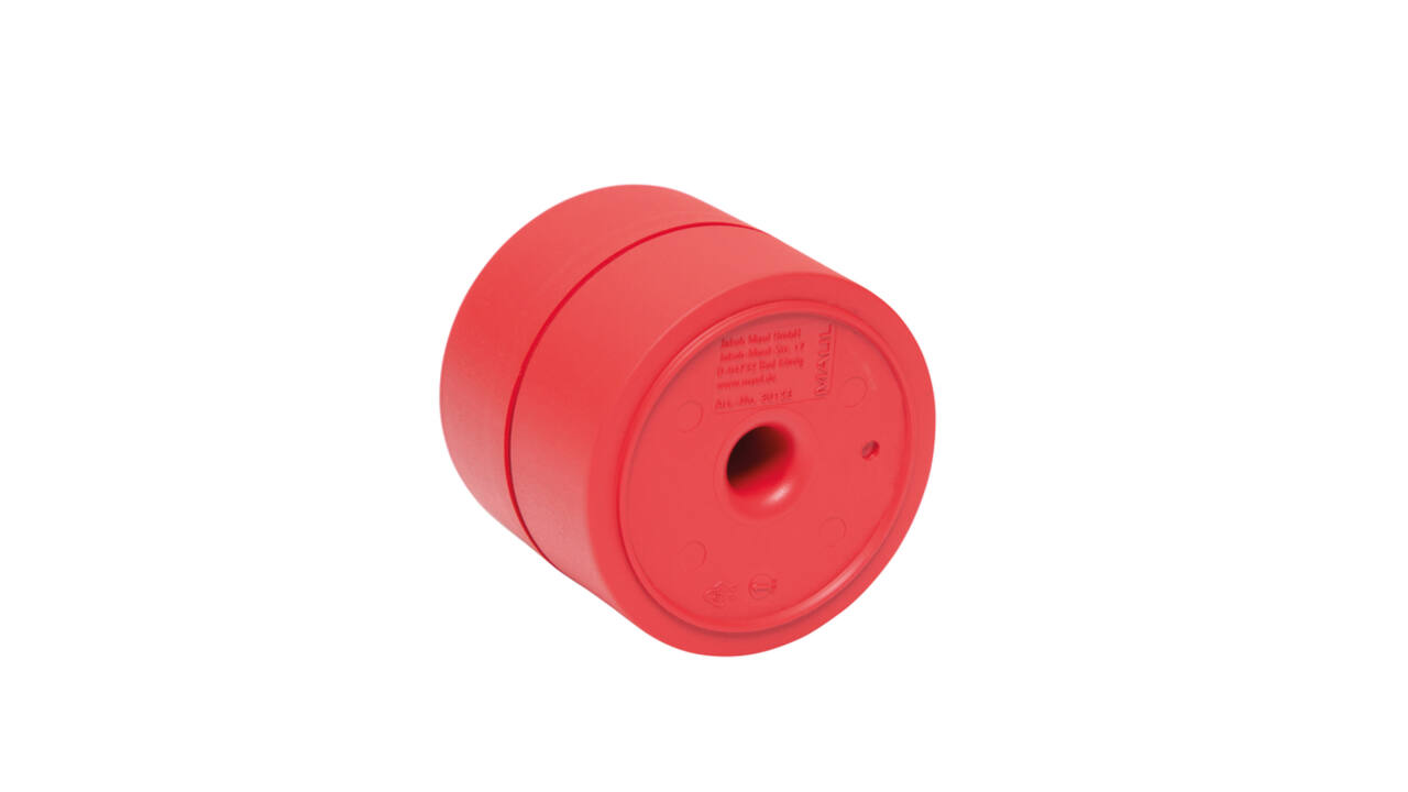 Papercliphouder MAULpro magnetisch recycled Ø73x60mm rood