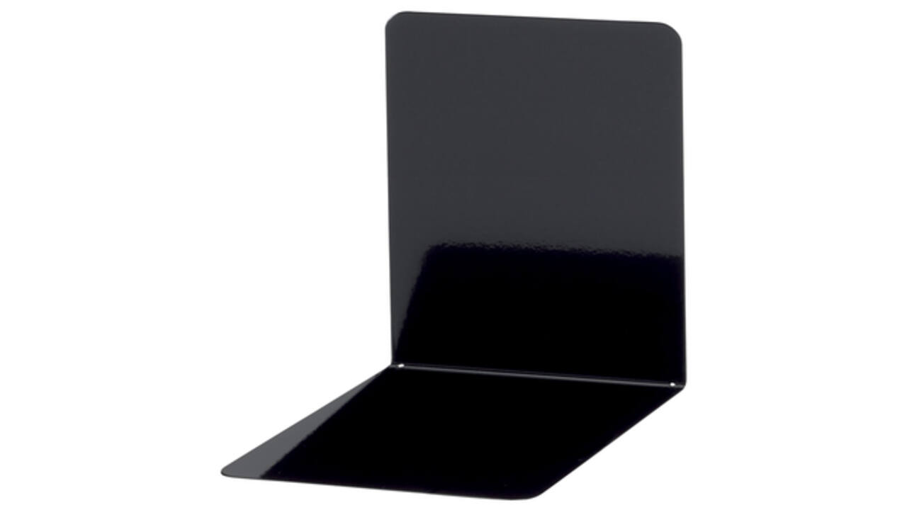 Boekensteun MAUL staal magnetisch 14x12x14cm set 2 zwart