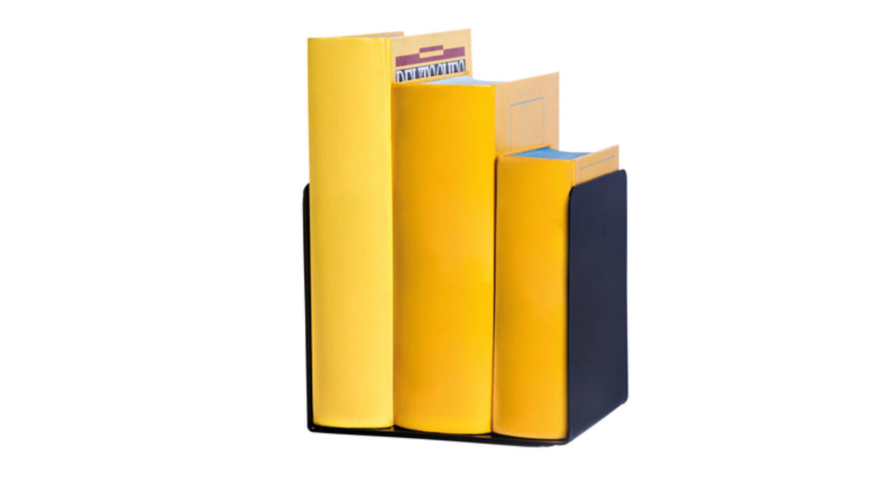 Boekensteun MAUL staal magnetisch 14x12x14cm set 2 zwart