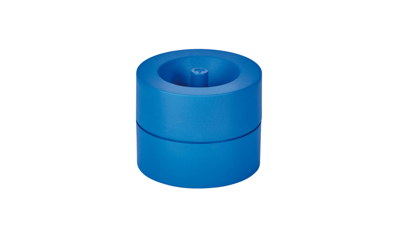 Papercliphouder MAULpro magnetisch recycled Ø73x60mm blauw