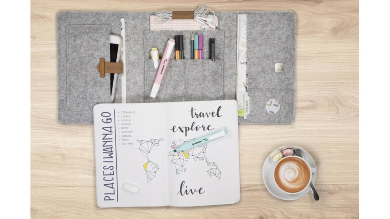 Markeerstift STABILO Swing cool 275/4 pastel assorti etui à 4 stuks