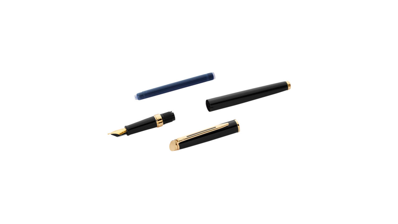 Vulpen Waterman Hémisphère black lacquer GT medium