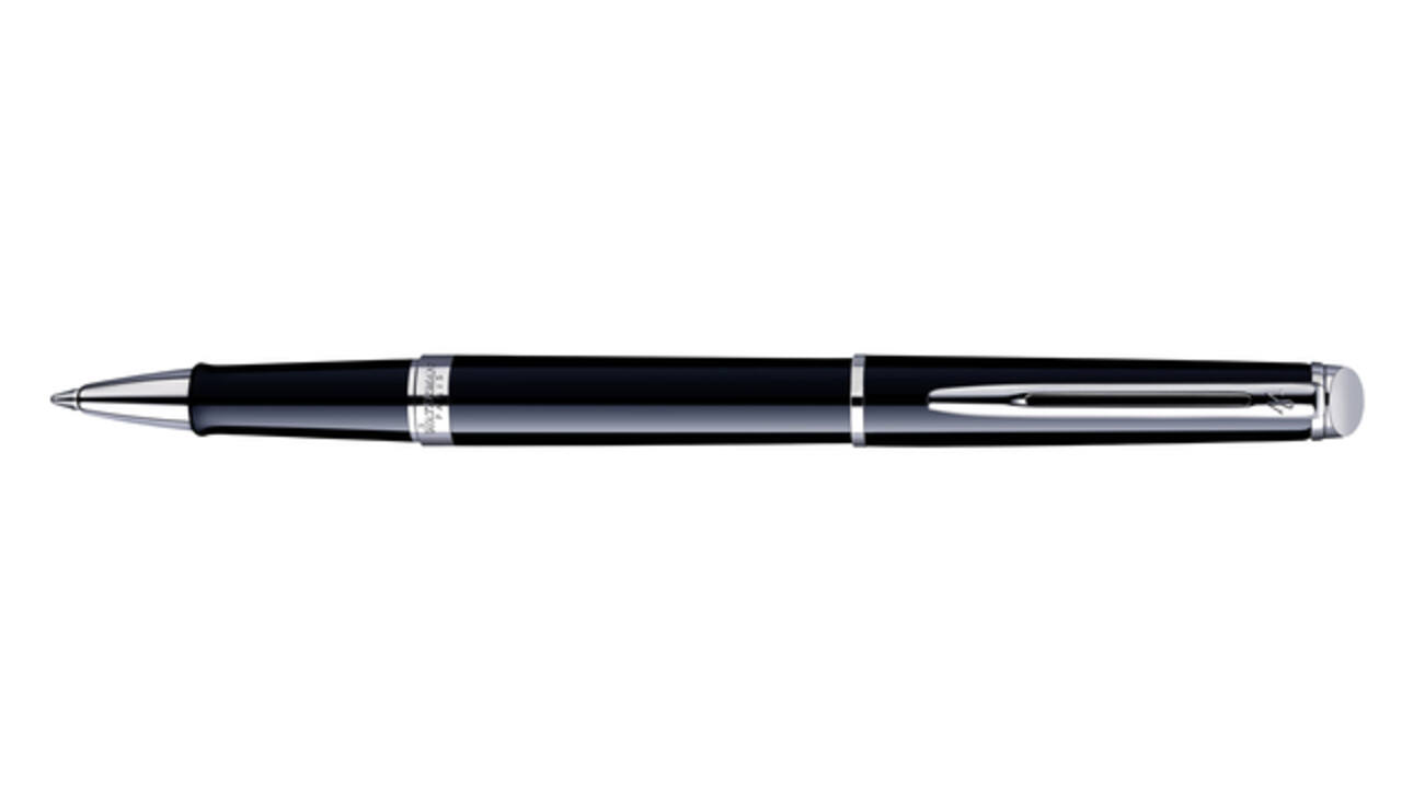 Rollerpen Waterman Hémisphère black lacquer CT fijn