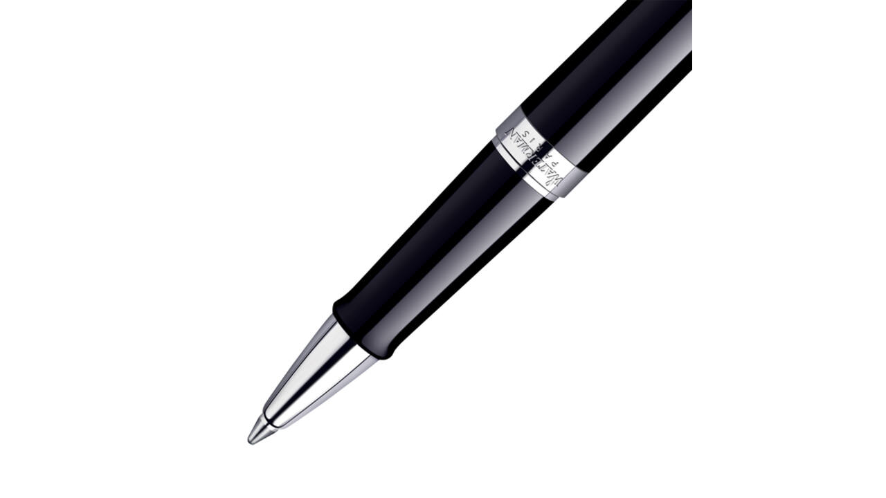 Rollerpen Waterman Hémisphère black lacquer CT fijn