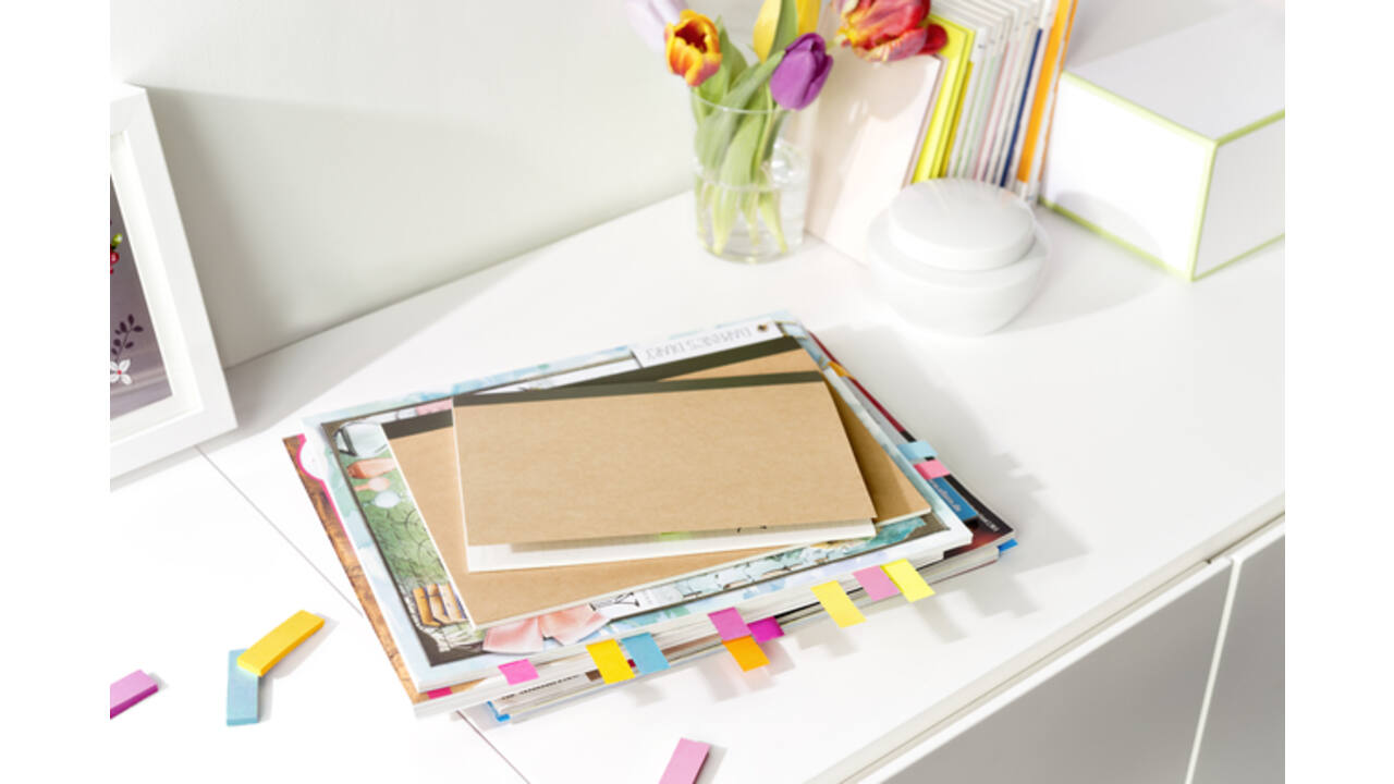 Markeerstrook Post-it 670-5-TFEN 15x50mm Energetic 5 stuks