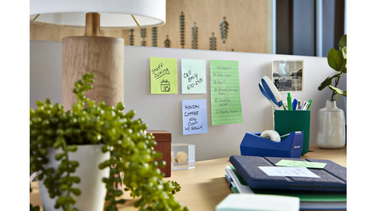 Memoblok Post-it 675-3 Super Sticky 101x101mm Oasis 3 stuks