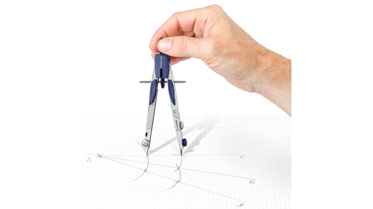 Passer Staedtler Mars 553 met snelverstelling en verlengstuk