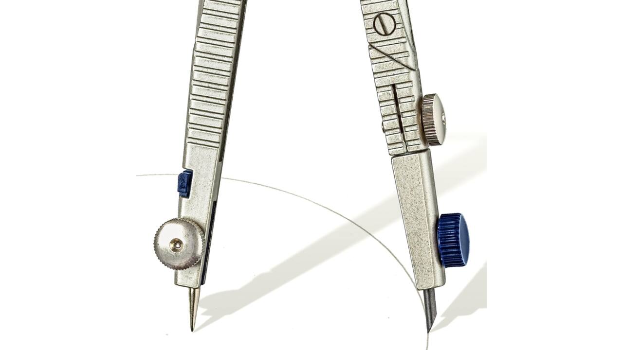 Passer Staedtler Mars 553 met snelverstelling en verlengstuk