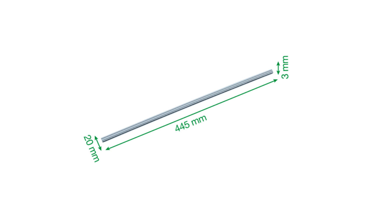 Mesgeleider voor rolsnijmachine Leitz Precision Office A4+ 2 stuks