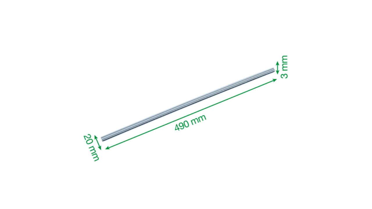 Mesgeleider voor rolsnijmachine Leitz Precision Office A3 2 stuks