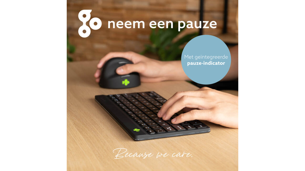 Toetsenbord R-Go Ergonomisch Compact Break QWERTY zwart