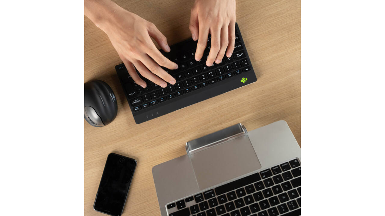 Toetsenbord R-Go Ergonomisch Compact Break QWERTY zwart