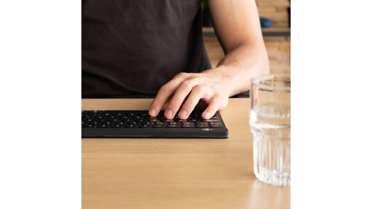 Toetsenbord R-Go Ergonomisch Compact Break QWERTY zwart