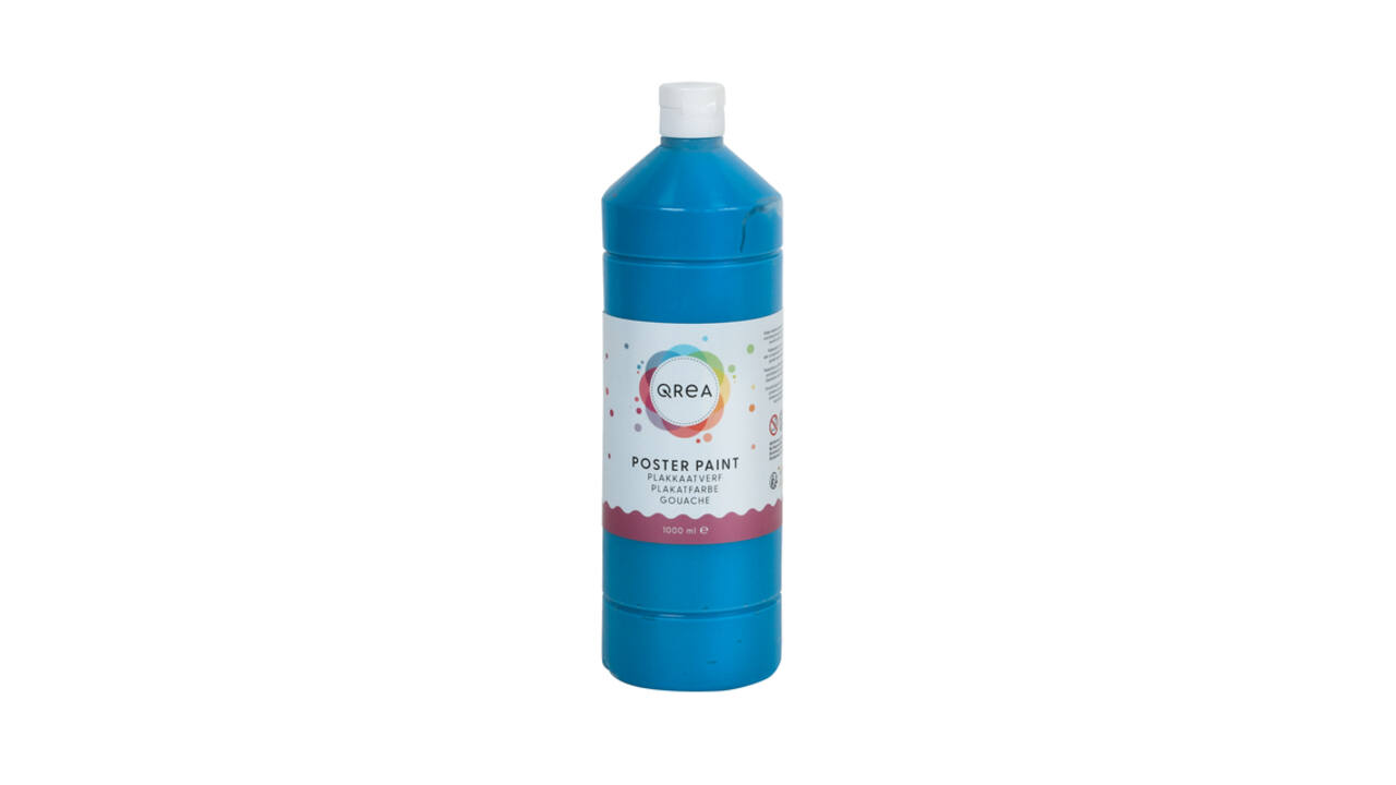 Plakkaatverf Qrea blauw 1000ml