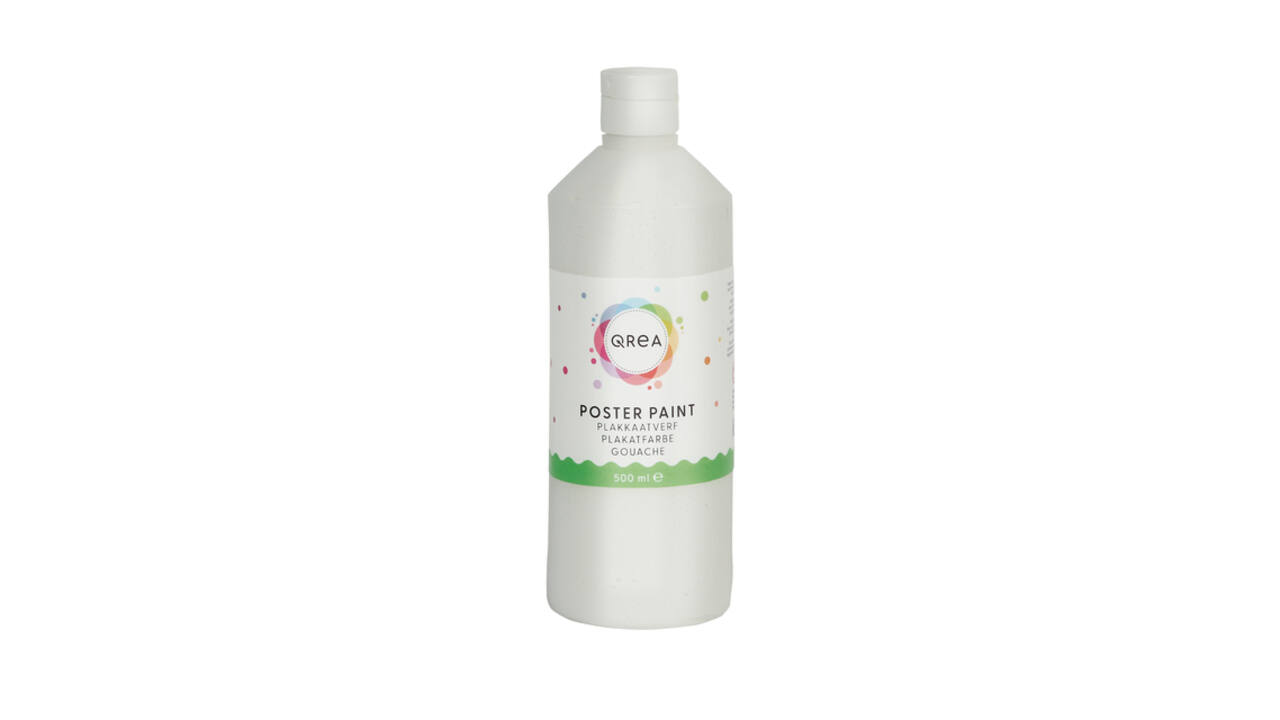 Plakkaatverf Qrea wit 500ml