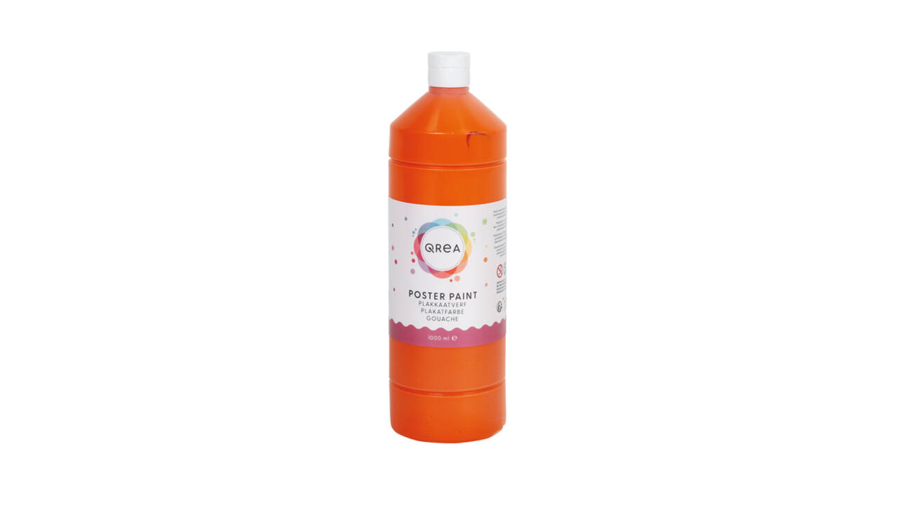 Plakkaatverf Qrea oranje 1000ml