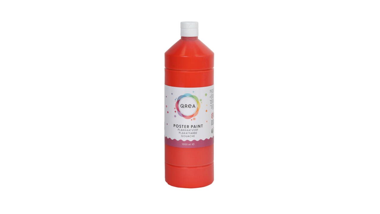 Plakkaatverf Qrea lichtrood 1000ml