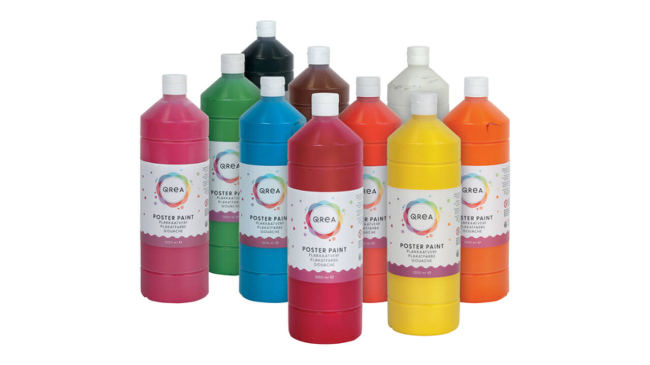 Plakkaatverf Qrea blauw 1000ml