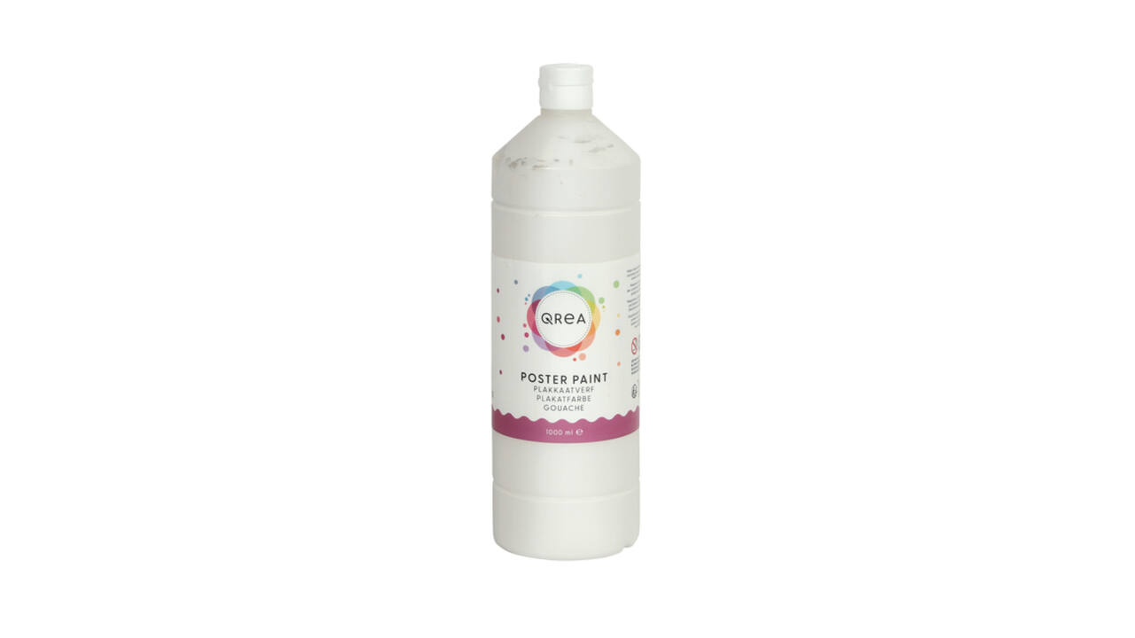 Plakkaatverf Qrea wit 1000ml