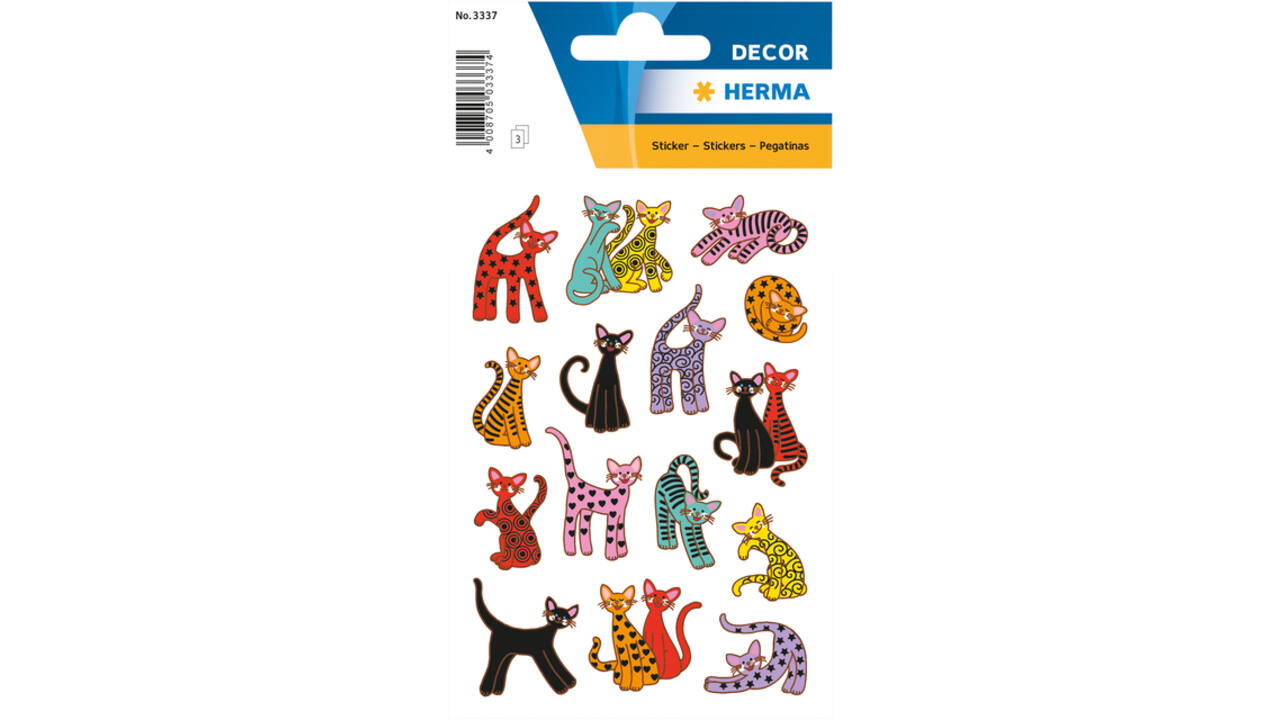 Etiket HERMA 3337 abstracte katten