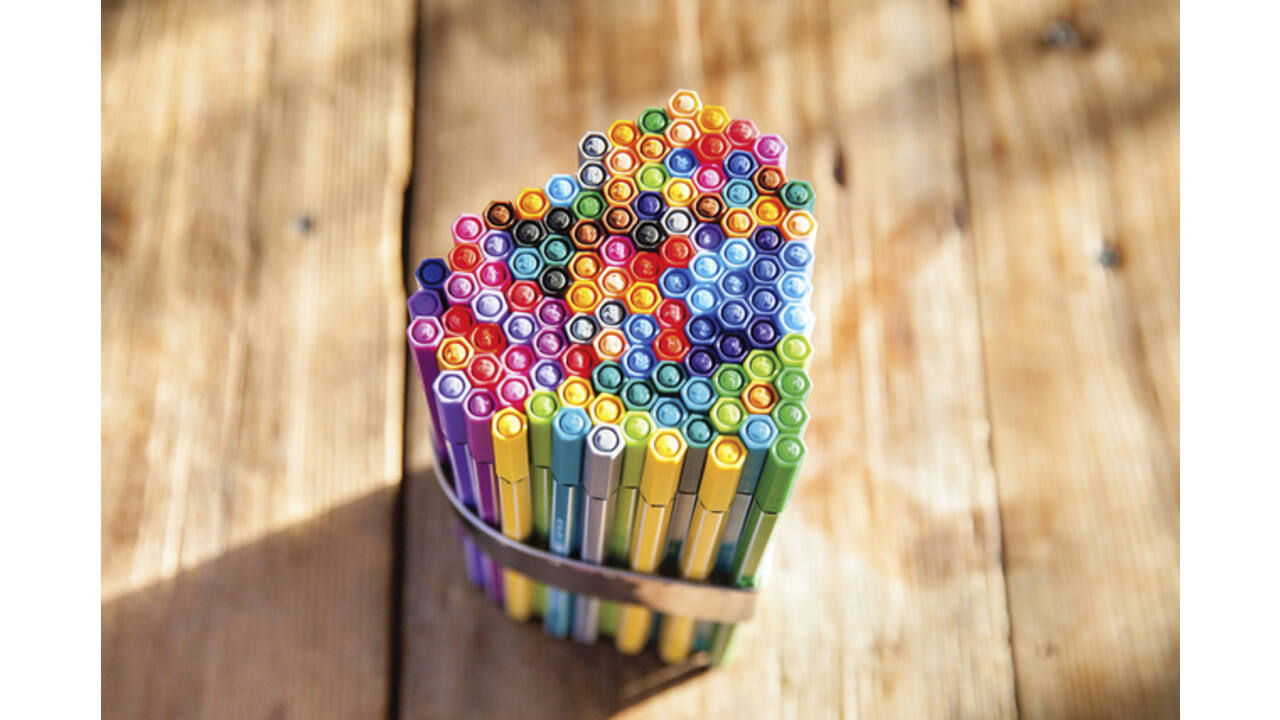 Viltstift STABILO Pen 68 Arty medium assorti blik à 66 stuks
