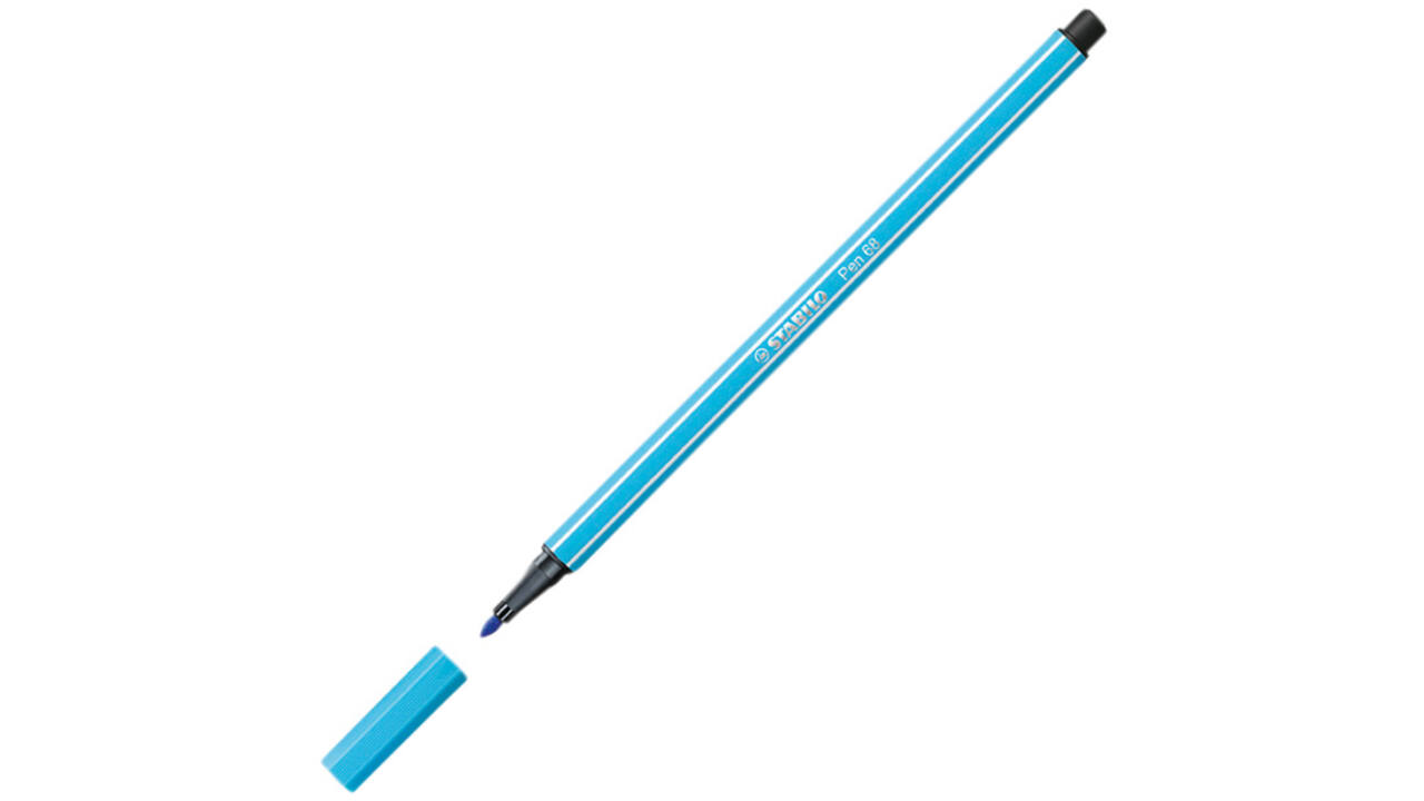 Viltstift STABILO Pen 68 Arty medium assorti blik à 66 stuks