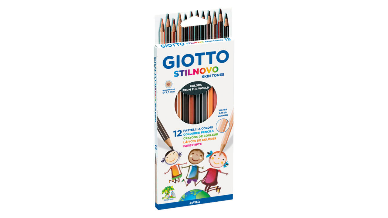 Kleurpotlood Giotto Stilnovo Skin Tones set à 12 kleuren