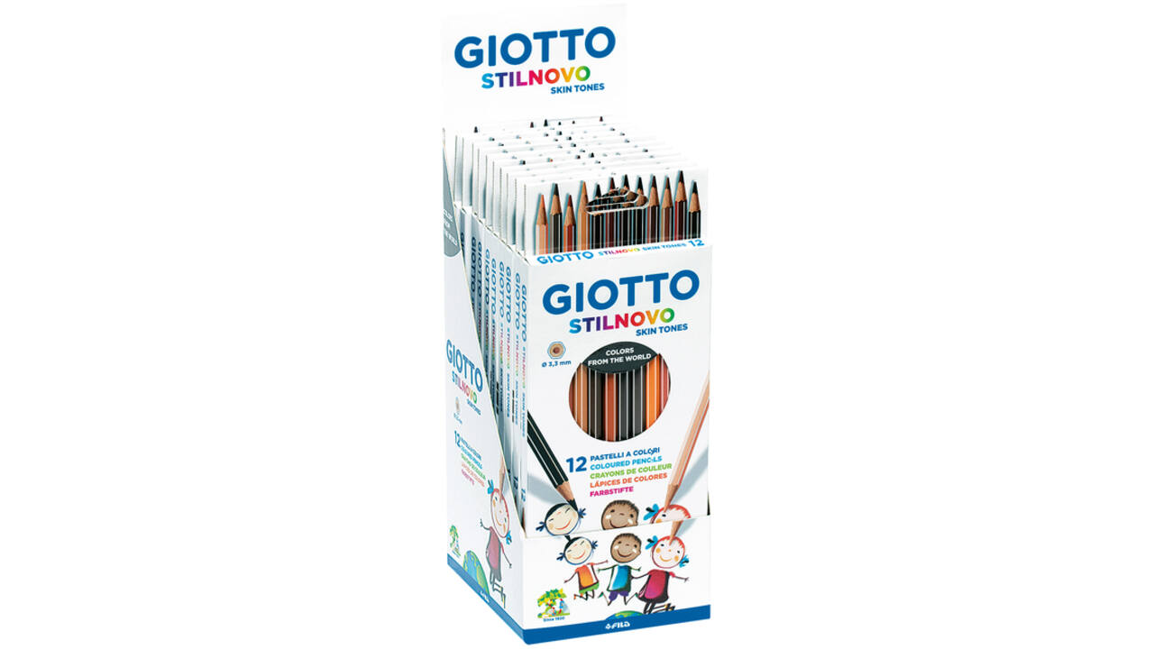 Kleurpotlood Giotto Stilnovo Skin Tones set à 12 kleuren