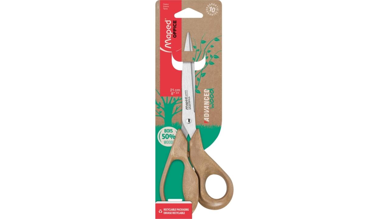 Schaar Maped Office Advanced Wood 21cm bruin