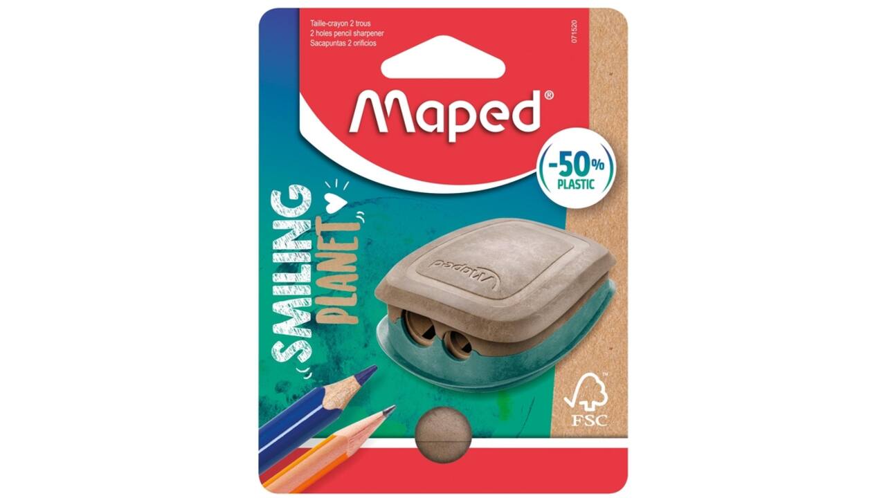 Puntenslijper Maped Smiling Planet 2-gaats