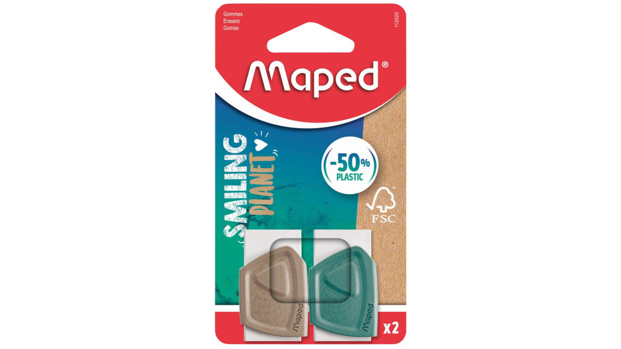 Gum Maped Smiling Planet blister à 2 stuks