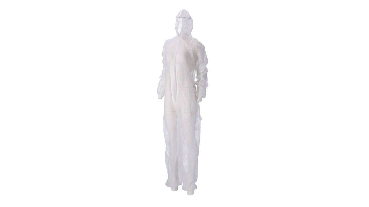 Overall CMT XXL non-woven ritssluiting PP wit 50 stuks